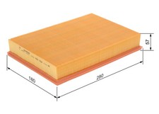 Luftfilter BOSCH 1 457 433 070 Filtereinsatz für FORD TRANSIT TOURNEO V363 Bus