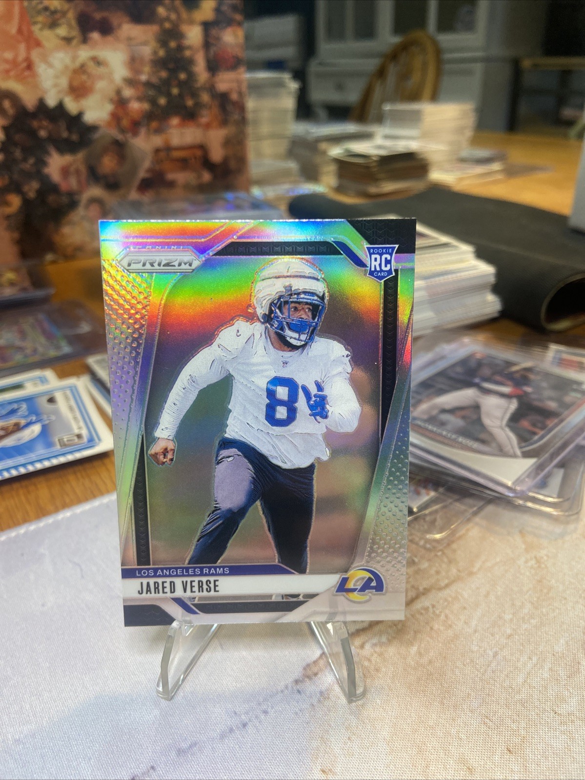 Jared Verse 2024 Panini Prizm #341 Rookie Los Angeles Rams Silver RC