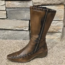 Pikolinos Whip Stitch Naturellement Brown Riding Boots Women's 36 EU, 6 US