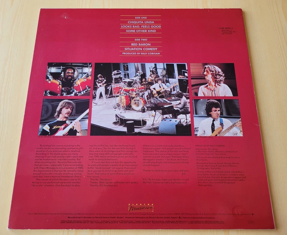 Vinyl Billy Cobham's Glass Menagerie - Smokin' - Signiert/Signed By Billy Cobham - Bild 3 von 4