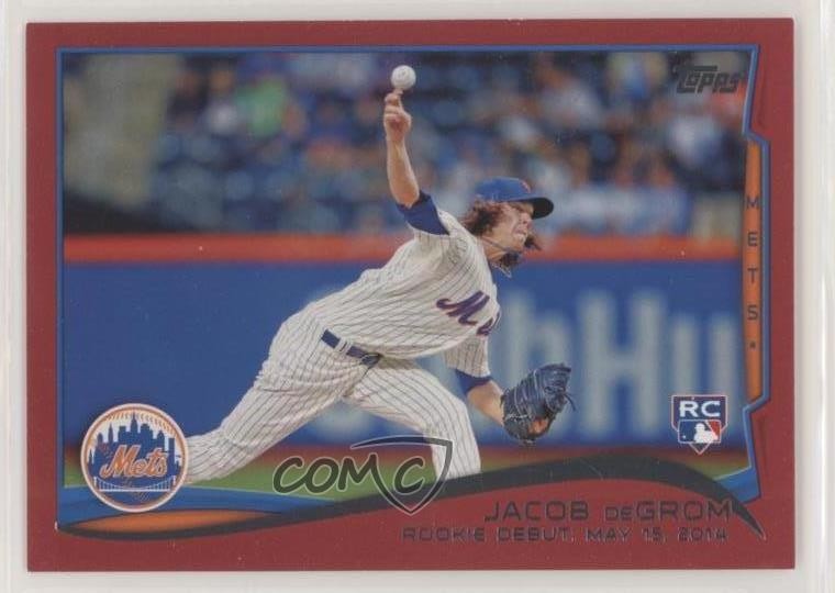2014 Topps Update Rookie Debut Target Red Jacob deGrom #US-57 Rookie RC fm0