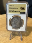 1886 US Morgan Silver Dollar $1 - NGC Brilliant Uncirculated
