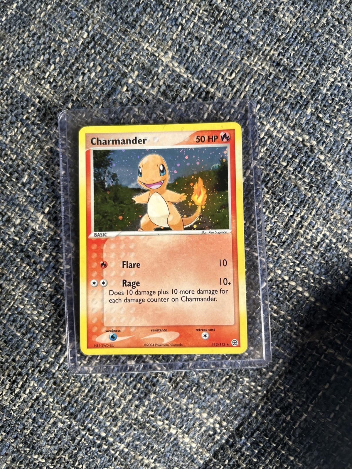 Pokemon EX FireRed LeafGreen Charmander 113/112 Secret Rare Holo NM Vintage 2004