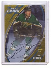Brenden Morrow 2002-03 ITG BAP Signature Series Autograph Gold Card #142