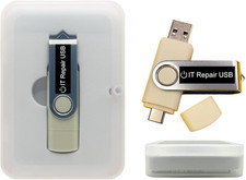 Computer IT Repair Bootable USB 32 GB Flash Drive   Antivirus, Data Recovery 