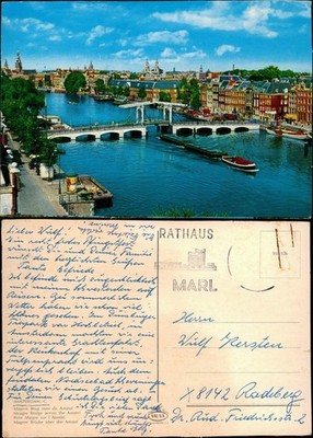 Amsterdam Amsterdam Panorama-Ansicht Magere Brug over de Amstel 1970