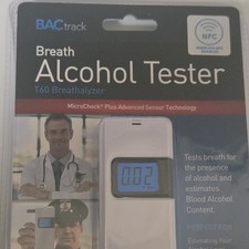 NEW BACtrack T60 Electronic Breathalyzer White LCD Wireless NFC MicroCheck Plus