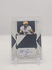 Will Johnson 2025 National Treasures Collegiate Silver Material Sigs 14/39 #94