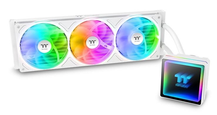 Thermaltake Bianco Th360 V3 Argb Sync Aio Snow Edition, Raffreddamento Ad Acqua Cpu, - Immagine 3