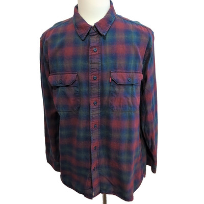 Levi's dickes Flanell Shirt warm kariert Relaxed Fit Gr. L