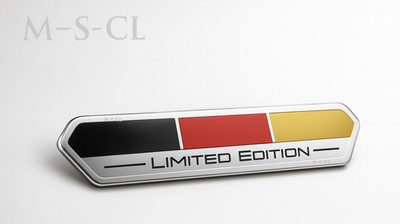 Limited Edition Deutschland Aluminium Aufkleber Auto Logo Schriftzug Motorsport