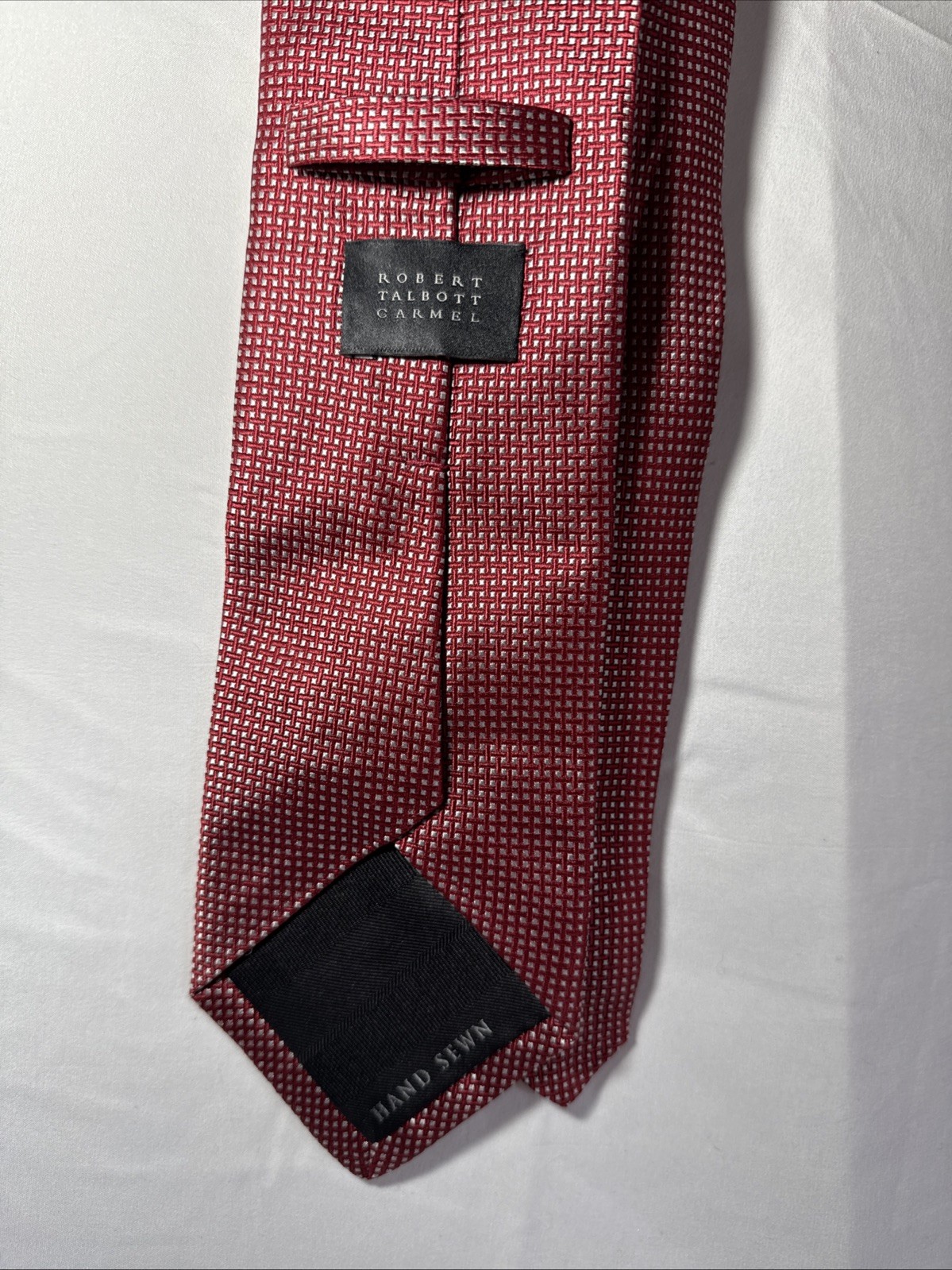 Robert Talbott Ties Red Checkered Carmel Hand Sew… - image 5