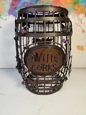 Metal Rustic Wine Barrel Cork Cage Cork Holders for Cork Collectors Home Decor