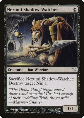 MTG Magic the Gathering Nezumi Shadow-Watcher (74/170) Betrayers of Kamigawa LP