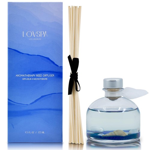 Escape Beach Getaway Ocean Scented Reed Diffuser Set - Fresh Citrus Scent & W... - Picture 2 of 7