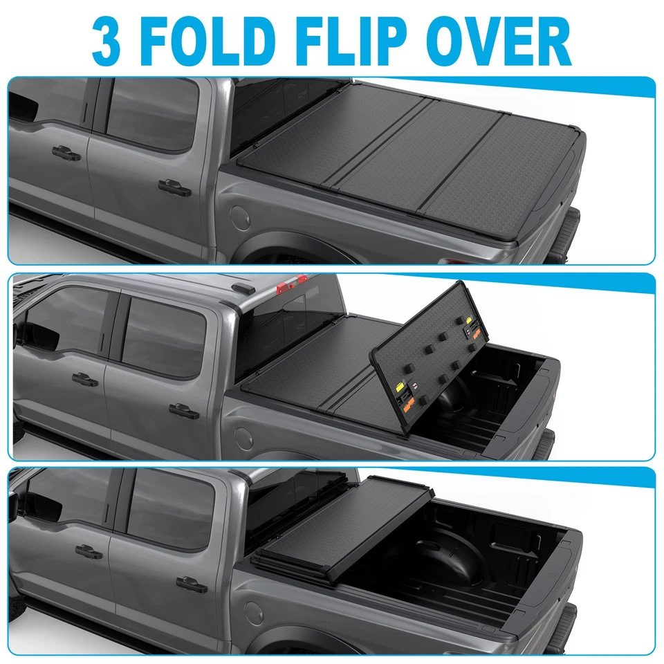 5FT 60" Tonneau Cover Bed For 2024 2025 Toyota Tacoma Extra Short Bed - Image 3 of 4
