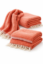 Musselin Hamamtuch, 4-lagig 100% Baumwolle, Strandtuch, Sauna, Wellness, leicht