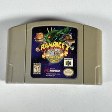 Rampage 2: Universal Tour - Nintendo 64 N64 - Cartridge Only - *TESTED*