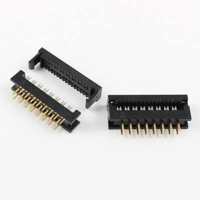 5Pcs 2.54mm Pitch 2x8 Pin 16 Pin Male Header FD IDC Cable Transition Connector #