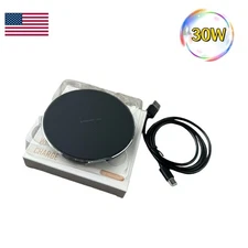 US Fast Wireless Charging Pad 30W Qi Universal phone Charger & iPhone & Samsung