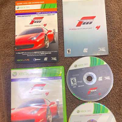 Microsoft Studios Forza Motorsport 4 Xbox 360 w/ Case Manual 2 Discs
