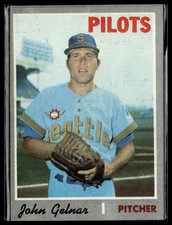 John Gelnar 1970 Topps #393 Seattle Pilots Vg-Ex