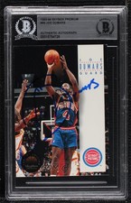 BAS 1993-94 Skybox Premium Joe Dumars #66 BGS Authentic Auto HOF 3c7