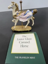 Franklin Mint World Of Carousel Horses Lustre Glaze Horse
