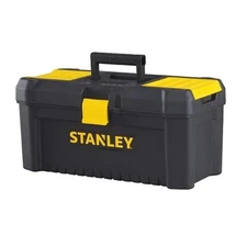 16 in. 2.1 Gallon Essential Durable Heavy Duty Home Tool Box with Lid Organizers