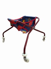 Vintage Retro 1970 s Patchwork Style Baby Walker
