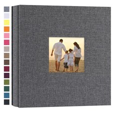 4x6 Photo Album for 200 Pictures - Linen Cover, Family, Wedding, Baby