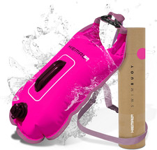 Swim Buoy for Open Water with Dry Bag 15L - Fully Waterproof Swim Bubble - Be Sa
