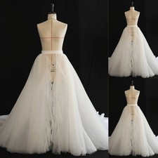 Bridal Detachable Skirt High Waist Removable Train Wedding Dress Removable Train