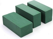 3PCS Floral Foam Bricks, Florist Flower Green Blocks 3 Pcs