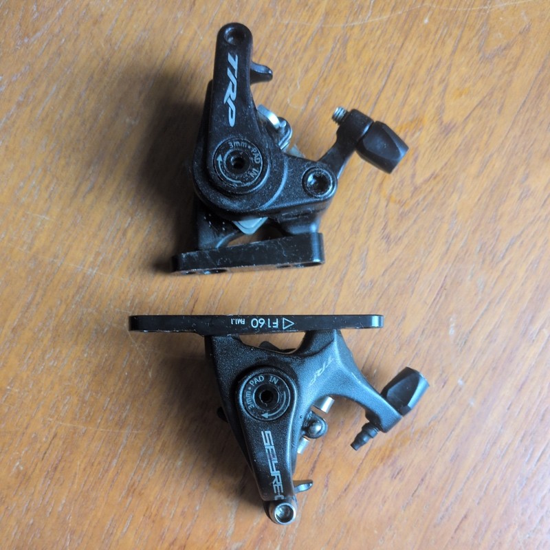 TRP Spyre-C mechanical disc brake calipers, flat-mount Pair Front And Rear