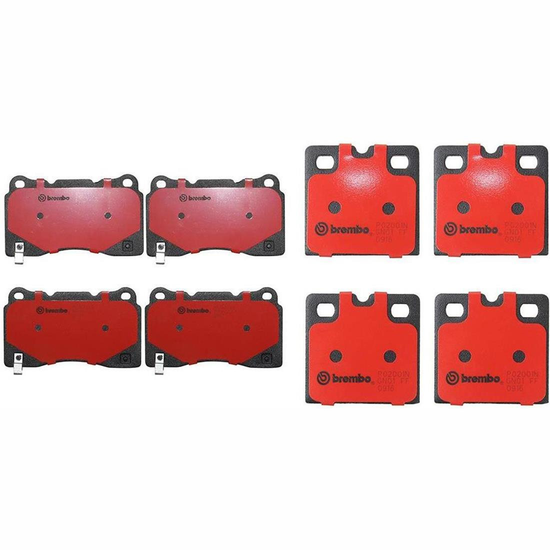 Brembo 8 Front Rear Disc Brake Pad Set Fits 2005-2006 Ford GT