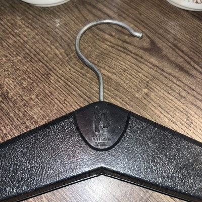 Vogel Peterson Vintage Black Plastic Clothes Hangers MCM 1960s