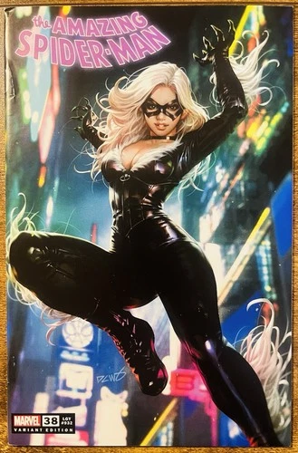 AMAZING SPIDERMAN 38 DERRICK CHEW BLACK CAT EXCLUSIVE VARIANT MARVEL COMICS 2023
