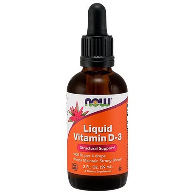 NOW Foods Vitamin D-3 Liquid, 2 fl. oz. BB: 2027