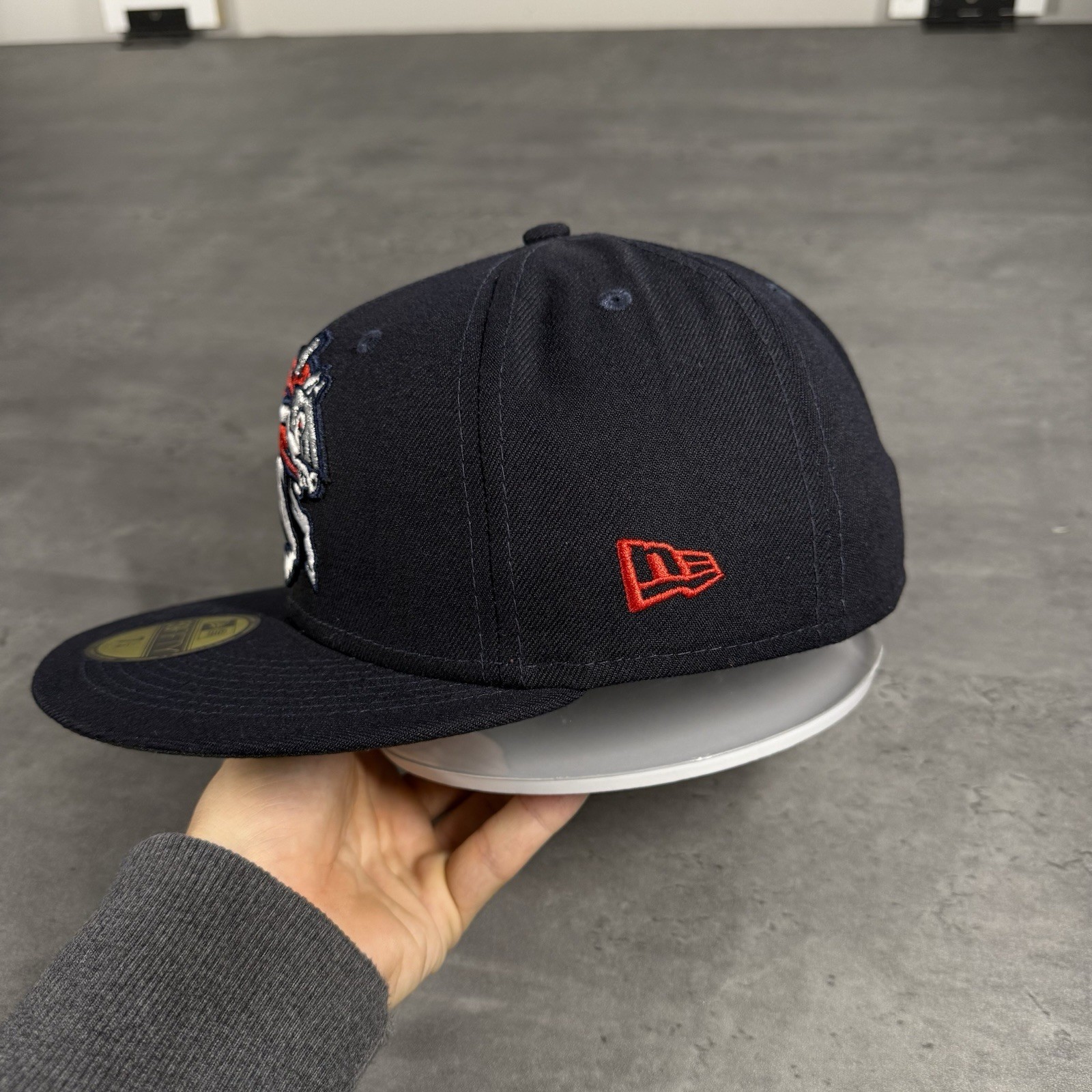 PONY Cappello Binghamton Rumble Ponies berretto nuova epoca blu navy rosso 7 1 4 fattoria New York Mets
