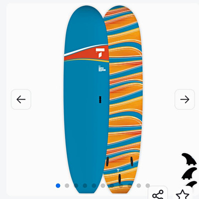 7S TAHE 8'0 Paint Super Magnum Soft Top Performance Surfboard