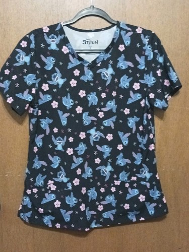 Isaac Morris Disney Stitch Scrubs Size S Used