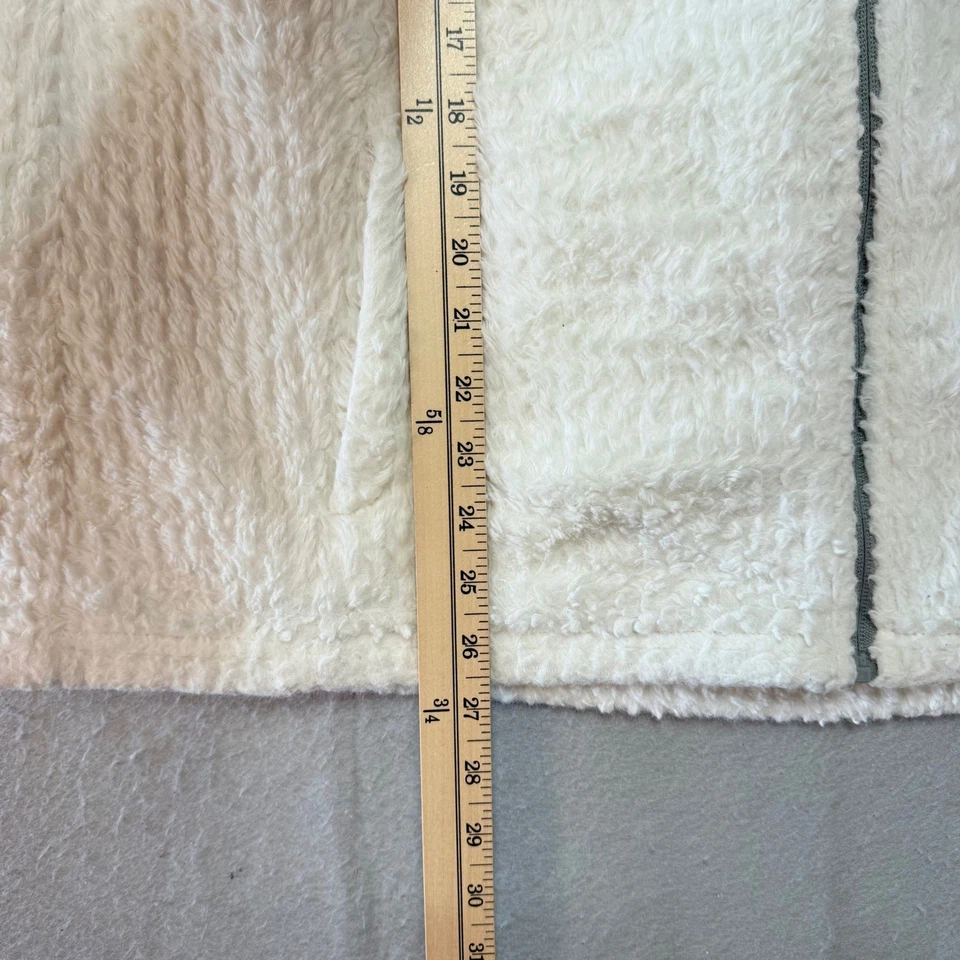 Made For Life Women's Faux-Fur Full-Zip Jacket Cream Sherpa Style XL Winter Coat - Image 4 of 4