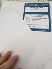 Extra Heavy Duty 130lb Cover Cardstock Bright White 350gsm 17pt Thick Paper New