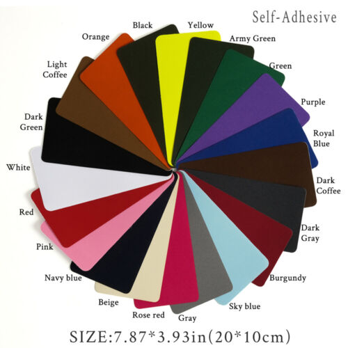 10/100 STCK. 10*20CM Leer Rechteck Selbstklebender Aufnäher 20 Farben Applikation Aufkleber - Bild 22 von 42