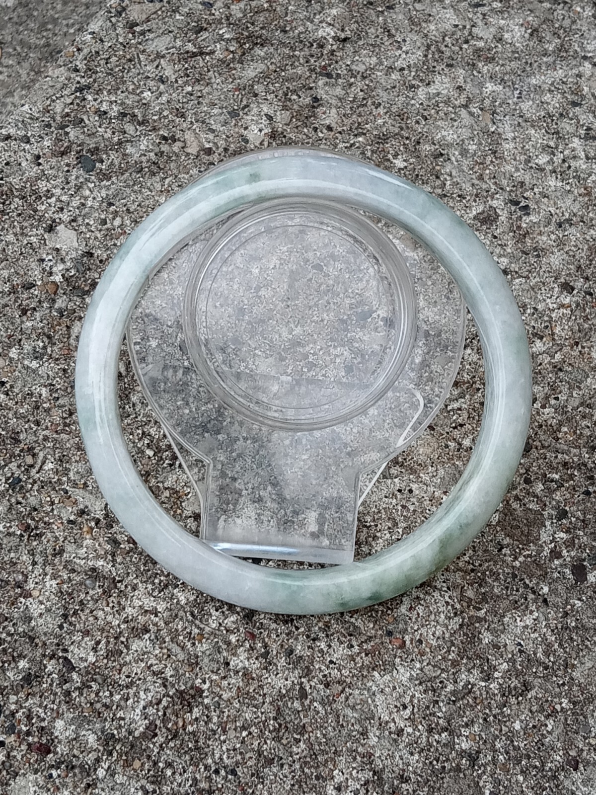 Natural Jadeite Bangle Bracelet for Luck and Protection-image