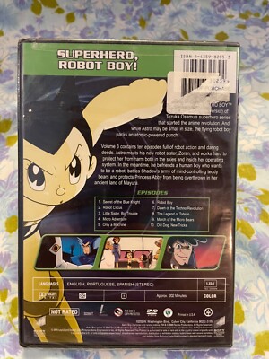 DVD Astro Boy volume three 3 BRAND NEW 2009 Tezuka Sony Anime | eBay