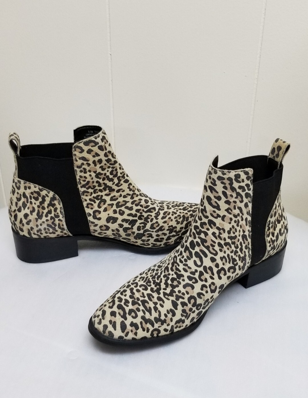 Dolce Vita Leopard Print Ankle Boots, Black Mesh Shoes