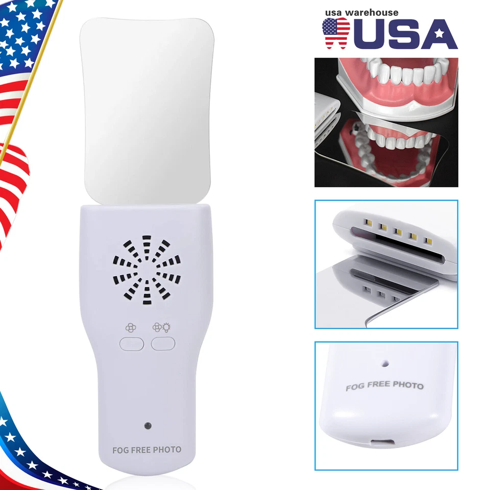 1-10 Dental Occlusal Mirror Fog Free LED Intra Oral Photo Mirror Reflector - Image 4 of 4