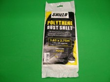 PACK OF 10 ROOM SIZE PLASTIC DECORATING DUST SHEET CARPET PROTECTOR 12' x 9'
